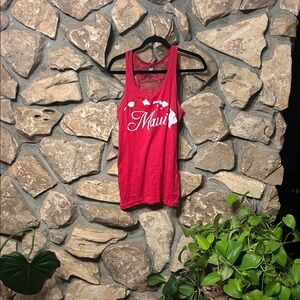 Cute Maui tank top with lace back